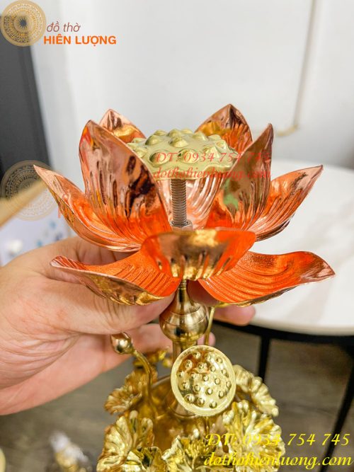 Đèn Hoa Sen Bằng Đồng Trang Trí Decor