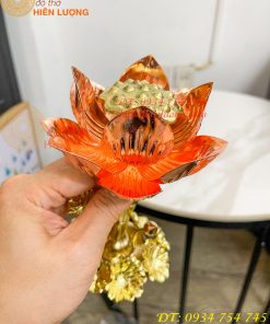 Đèn Hoa Sen Bằng Đồng Trang Trí Decor