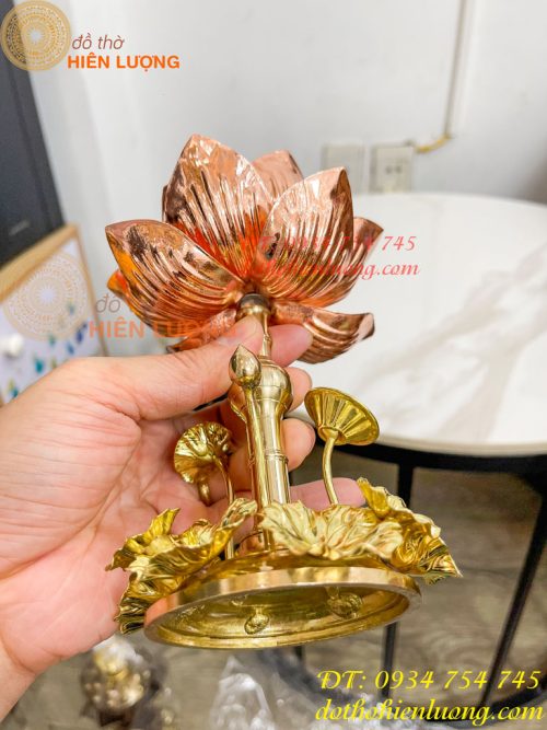 Đèn Hoa Sen Bằng Đồng Trang Trí Decor