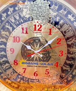 Đồng Hồ Trống Đồng Treo Tường Có Bản Đồ Việt Nam