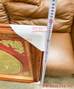 Tranh Trống Đồng 97x97cm Gò Tay Thúc Nổi Thủ Công