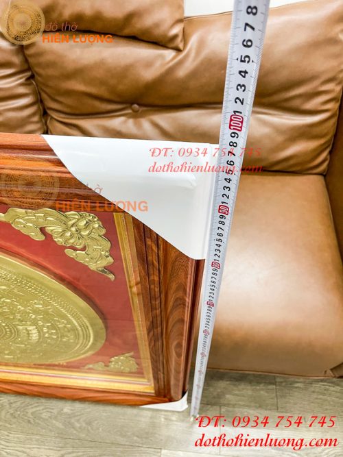 Tranh Trống Đồng 97x97cm Gò Tay Thúc Nổi Thủ Công