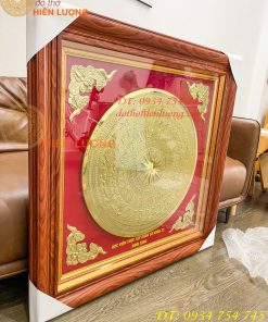 Tranh Trống Đồng 97x97cm Gò Tay Thúc Nổi Thủ Công