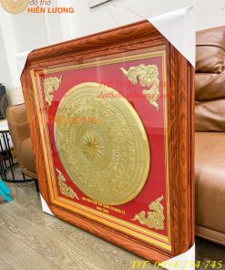 Tranh Trống Đồng 97x97cm Gò Tay Thúc Nổi Thủ Công