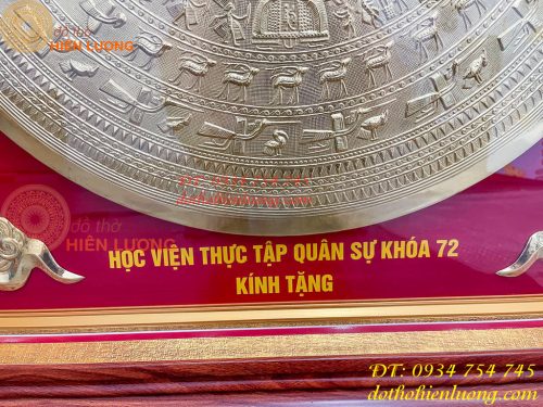 Tranh Trống Đồng 97x97cm Gò Tay Thúc Nổi Thủ Công
