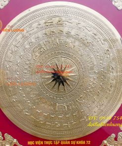 Tranh Trống Đồng 97x97cm Gò Tay Thúc Nổi Thủ Công