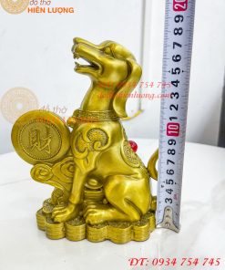 Tượng Chó Chữ Phúc Bằng Đồng Phong Thủy