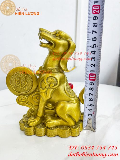 Tượng Chó Chữ Phúc Bằng Đồng Phong Thủy