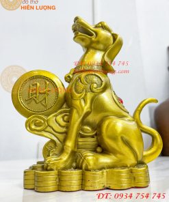 Tượng Chó Chữ Phúc Bằng Đồng Phong Thủy
