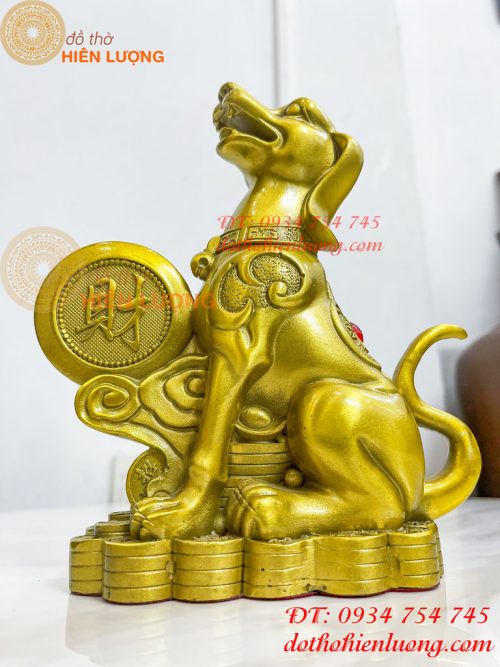 Tượng Chó Chữ Phúc Bằng Đồng Phong Thủy