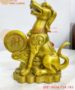 Tượng Chó Chữ Phúc Bằng Đồng Phong Thủy