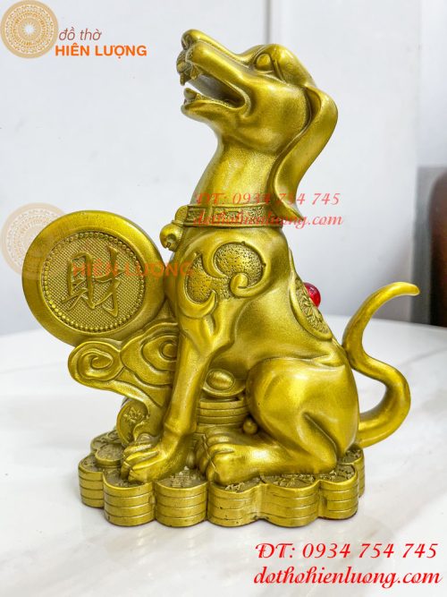 Tượng Chó Chữ Phúc Bằng Đồng Phong Thủy