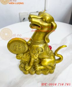 Tượng Chó Chữ Phúc Bằng Đồng Phong Thủy
