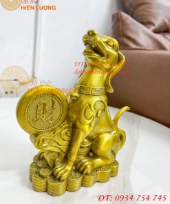 Tượng Chó Chữ Phúc Bằng Đồng Phong Thủy