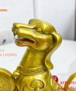 Tượng Chó Chữ Phúc Bằng Đồng Phong Thủy