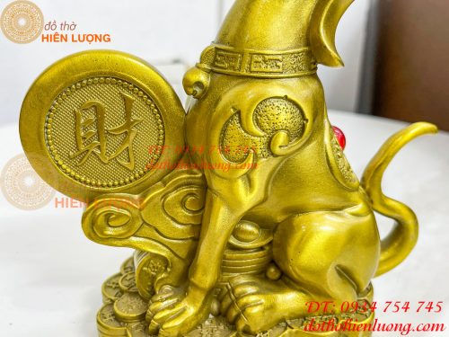 Tượng Chó Chữ Phúc Bằng Đồng Phong Thủy