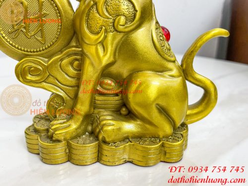 Tượng Chó Chữ Phúc Bằng Đồng Phong Thủy