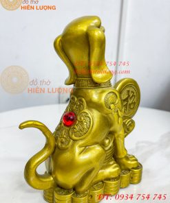 Tượng Chó Chữ Phúc Bằng Đồng Phong Thủy