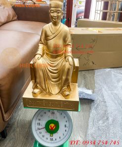 Tượng Lê Hữu Trác Và Thiền Sư Tuệ Tĩnh Bằng Đồng Đỏ Cao 42cm