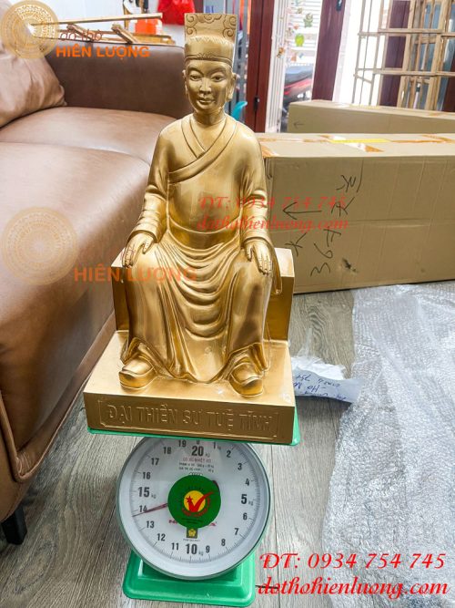 Tượng Lê Hữu Trác Và Thiền Sư Tuệ Tĩnh Bằng Đồng Đỏ Cao 42cm