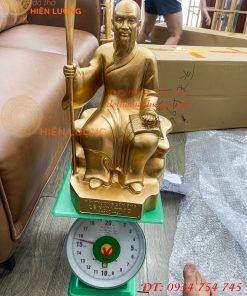 Tượng Lê Hữu Trác Và Thiền Sư Tuệ Tĩnh Bằng Đồng Đỏ Cao 42cm
