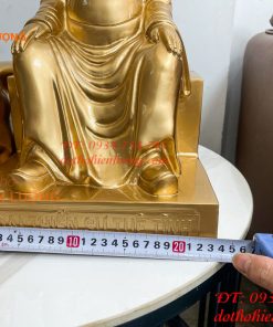 Tượng Lê Hữu Trác Và Thiền Sư Tuệ Tĩnh Bằng Đồng Đỏ Cao 42cm
