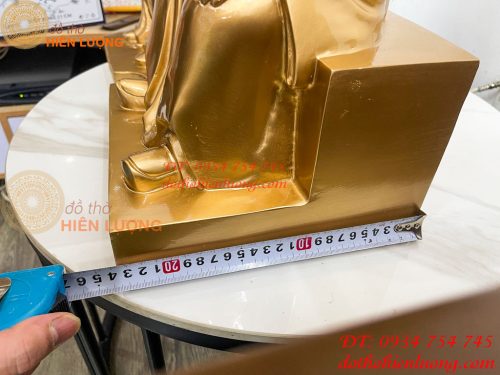 Tượng Lê Hữu Trác Và Thiền Sư Tuệ Tĩnh Bằng Đồng Đỏ Cao 42cm