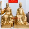 Tượng Lê Hữu Trác Và Thiền Sư Tuệ Tĩnh Bằng Đồng Đỏ Cao 42cm