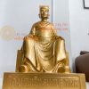 Tượng Đai Thiền Sư Tuệ Tĩnh Bằng Đồng Đỏ Cao 42cm