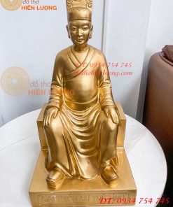 Tượng Đai Thiền Sư Tuệ Tĩnh Bằng Đồng Đỏ Cao 42cm