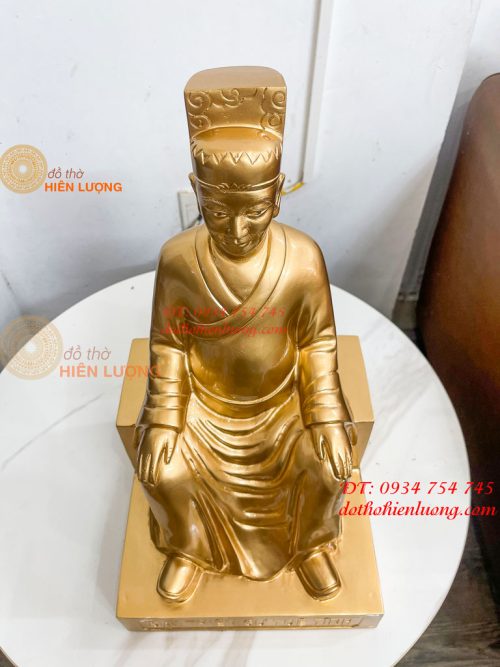 Tượng Đai Thiền Sư Tuệ Tĩnh Bằng Đồng Đỏ Cao 42cm