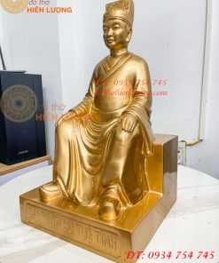 Tượng Đai Thiền Sư Tuệ Tĩnh Bằng Đồng Đỏ Cao 42cm