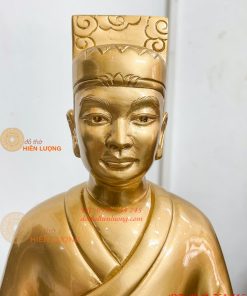 Tượng Đai Thiền Sư Tuệ Tĩnh Bằng Đồng Đỏ Cao 42cm