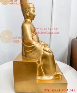 Tượng Đai Thiền Sư Tuệ Tĩnh Bằng Đồng Đỏ Cao 42cm
