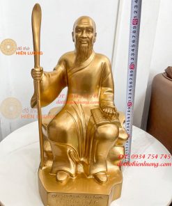 Tượng Lê Hữu Trác Bằng Đồng Cao 42cm