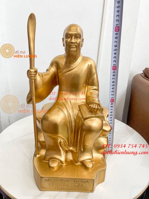 Tượng Lê Hữu Trác Bằng Đồng Cao 42cm