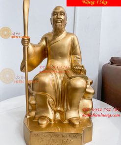 Tượng Lê Hữu Trác Bằng Đồng Cao 42cm