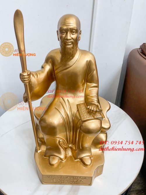 Tượng Lê Hữu Trác Bằng Đồng Cao 42cm