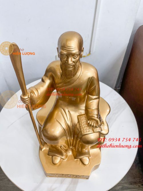 Tượng Lê Hữu Trác Bằng Đồng Cao 42cm