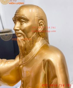 Tượng Lê Hữu Trác Bằng Đồng Cao 42cm