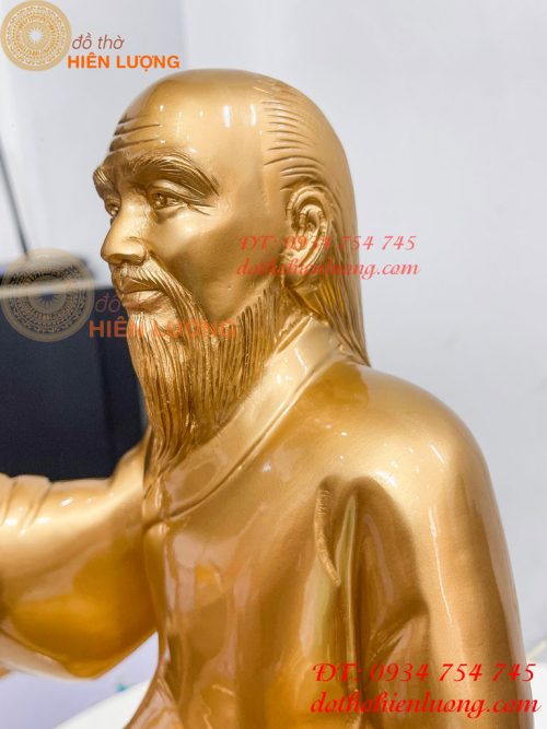 Tượng Lê Hữu Trác Bằng Đồng Cao 42cm