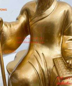 Tượng Lê Hữu Trác Bằng Đồng Cao 42cm