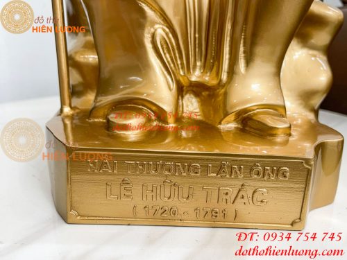 Tượng Lê Hữu Trác Bằng Đồng Cao 42cm