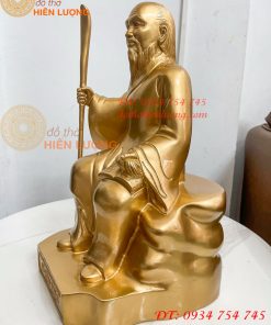 Tượng Lê Hữu Trác Bằng Đồng Cao 42cm