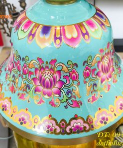 Đôi Đèn Bằng Đồng Pháp Lam Cao 95cm