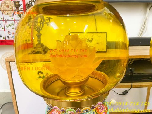 Đôi Đèn Bằng Đồng Pháp Lam Cao 95cm