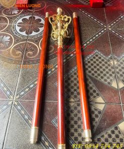 Gậy Tích Trượng Thân Gỗ Hương Đỏ
