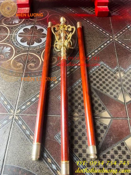 Gậy Tích Trượng Thân Gỗ Hương Đỏ