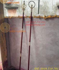 Gậy Tích Trượng Thân Gỗ Hương Đỏ