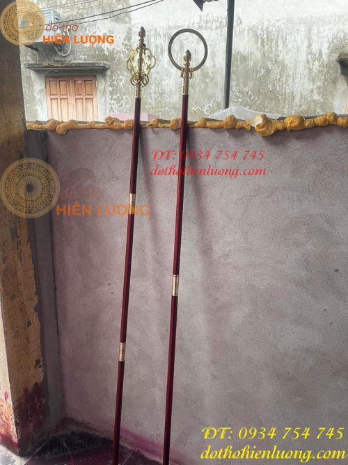 Gậy Tích Trượng Thân Gỗ Hương Đỏ